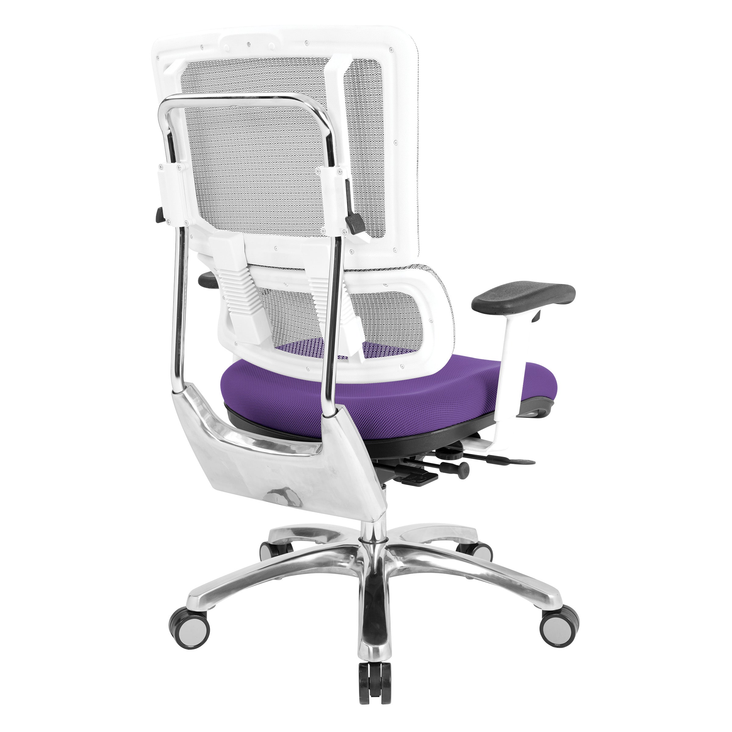 White Vertical Mesh Chair